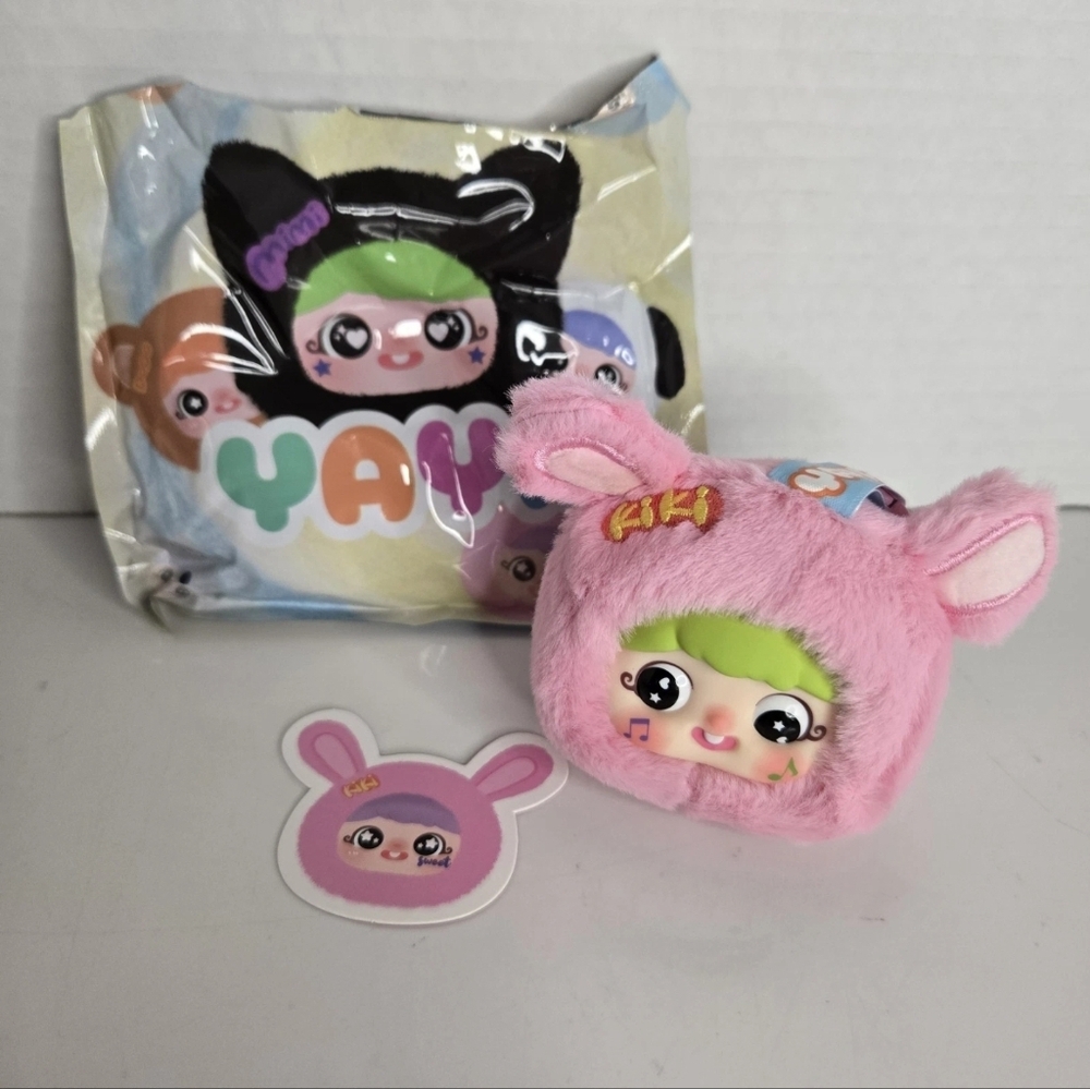 Yaya Little Mischievous Bag Opened Confirmed Kiki Bunny Plush Blind Box Keychain